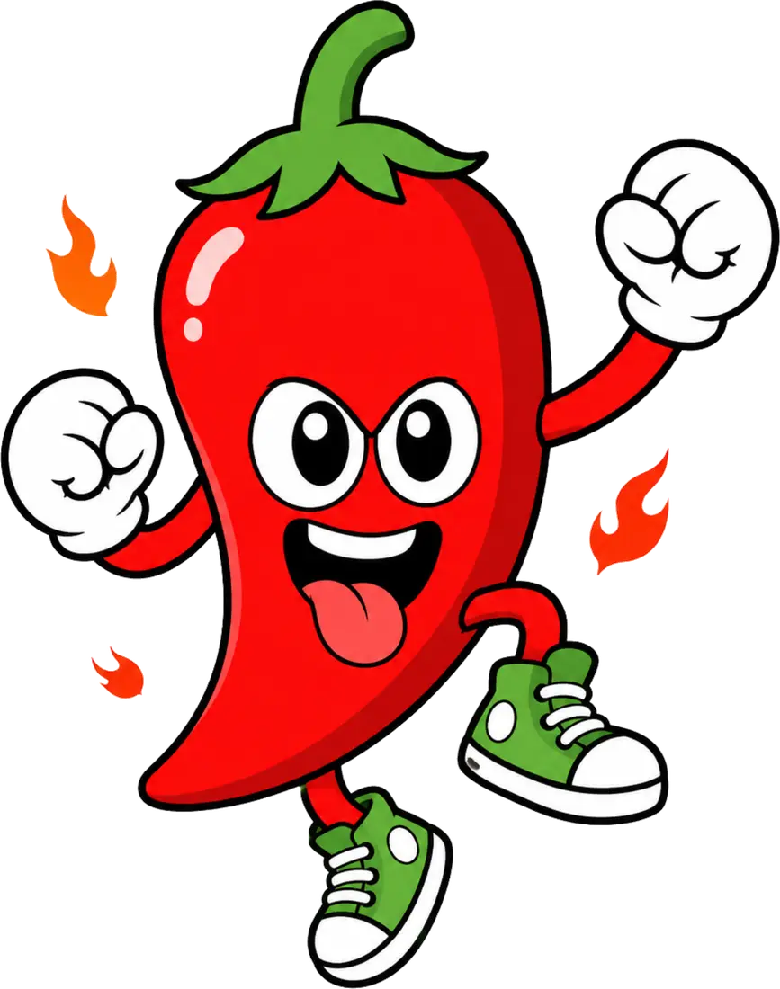 Chilli, the Jingo chilli mascot